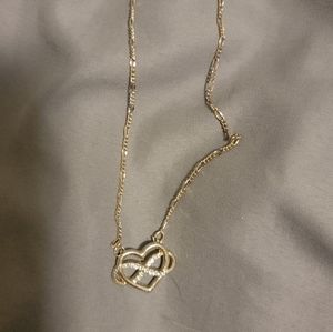 Heart and infinity necklace